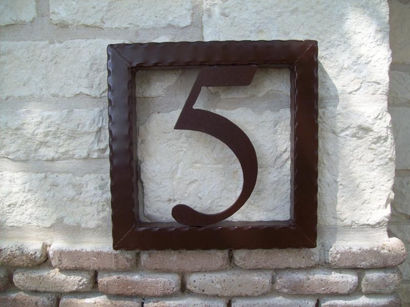 Wrought Iron House Numbers