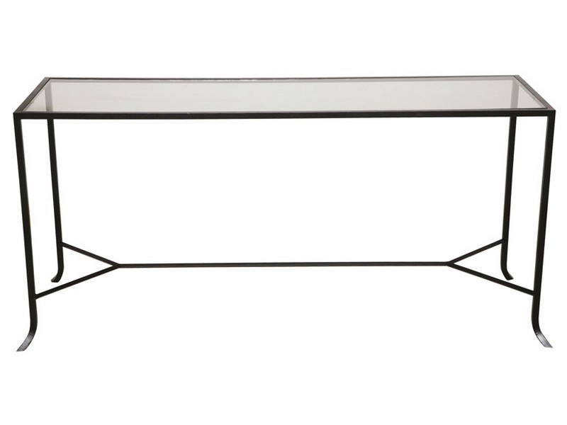 Wrought Iron Sofa Tables Black