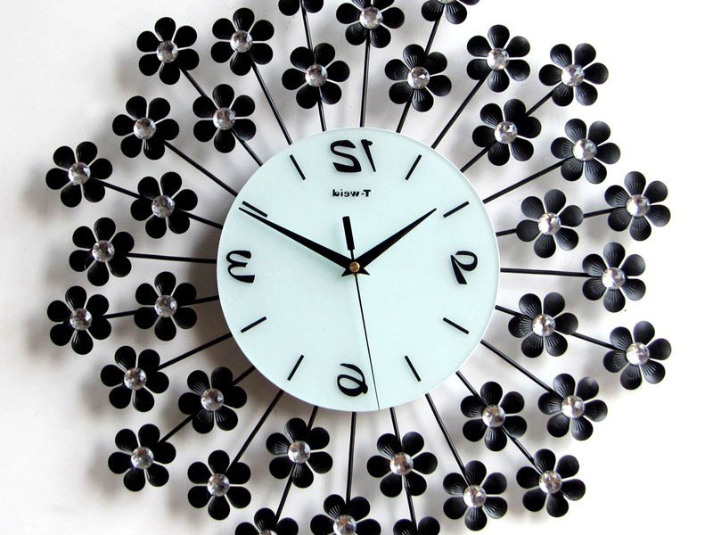 Wrought Iron Wall Clock