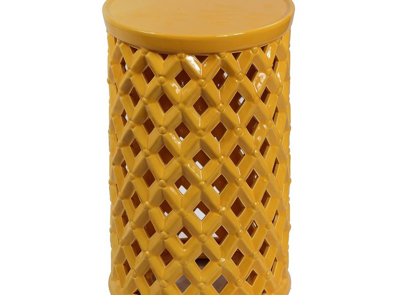 Yellow Garden Stool