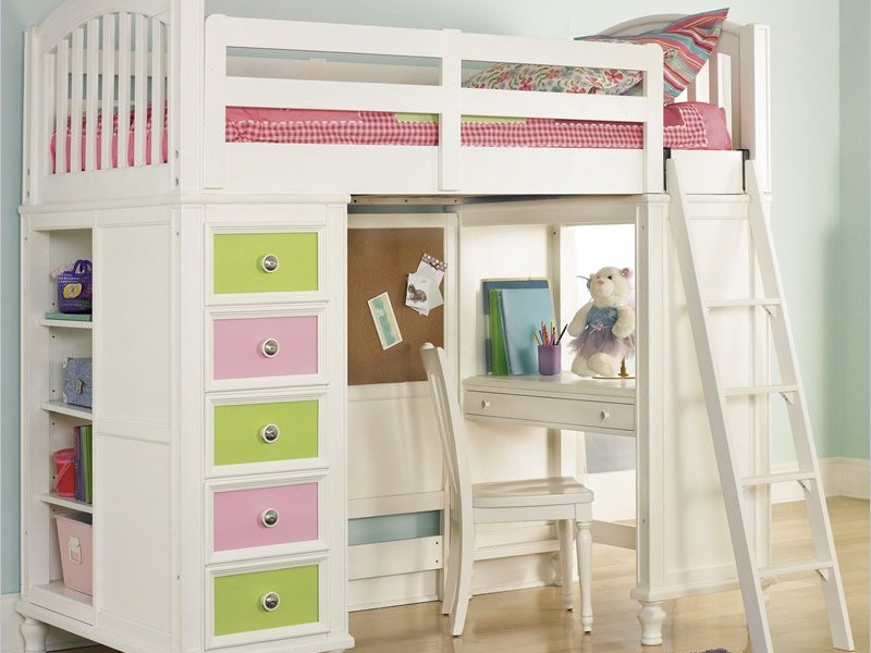 Youth Loft Bed With Slide
