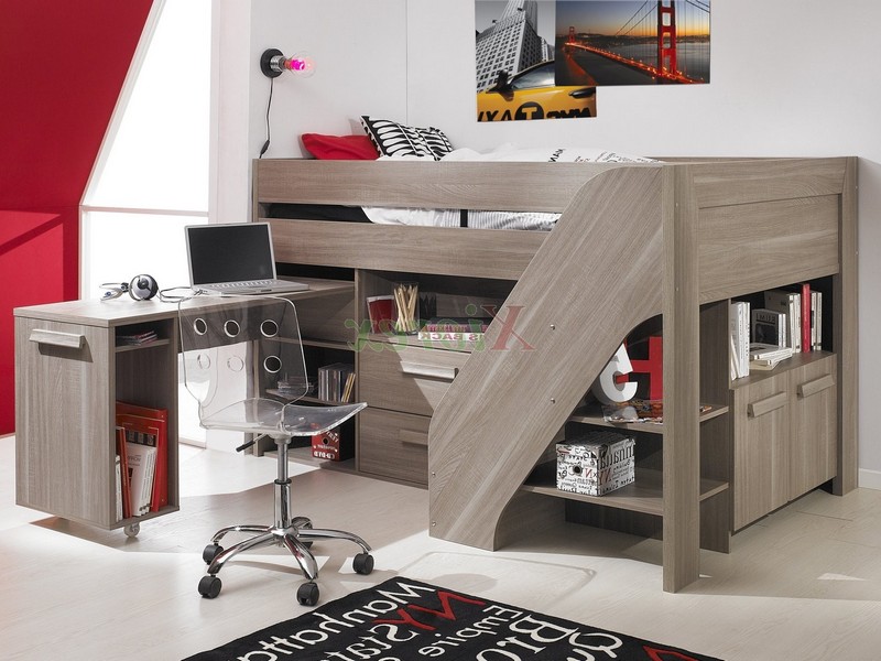 Youth Loft Bed With Stairs