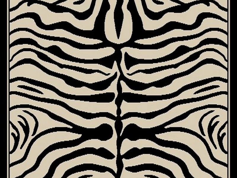 Zebra And Cheetah Print Rug