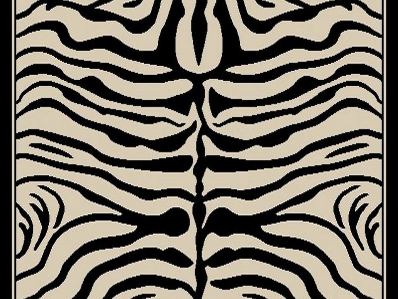 Zebra And Cheetah Print Rug