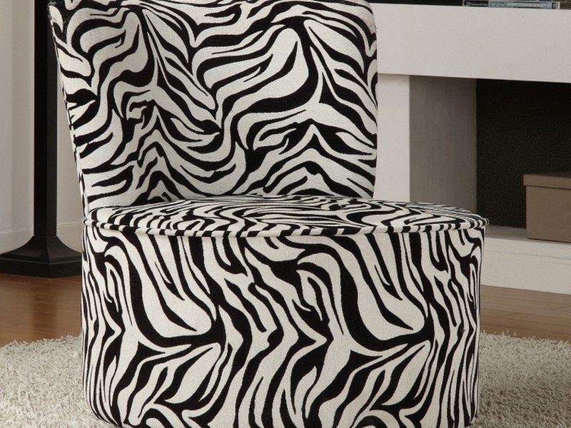 Zebra Print Accent Chair