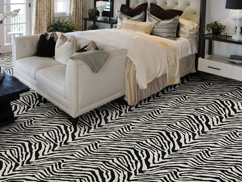 Zebra Print Carpet Tiles