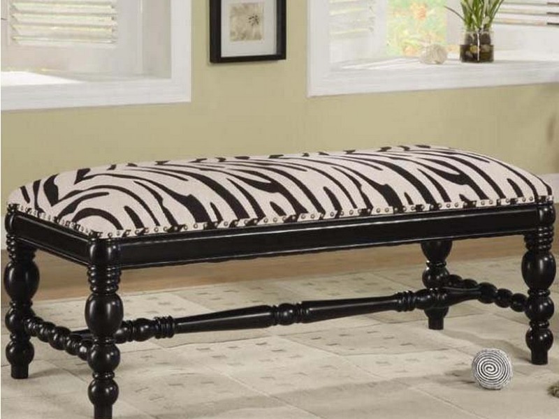 Zebra Print Ottoman