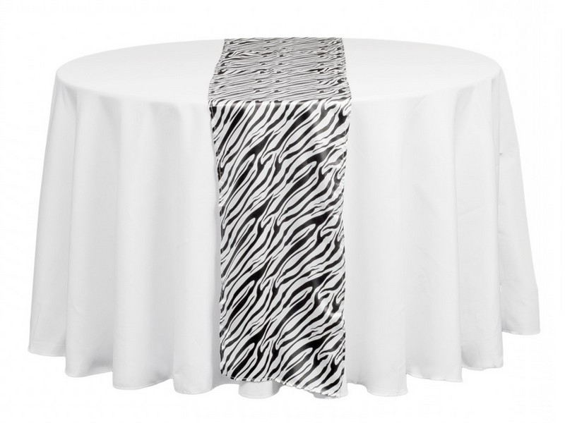 Zebra Print Table Runner