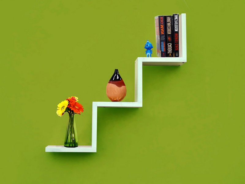 Zig Zag Wall Shelf